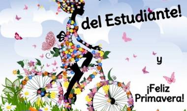  Llegó la primavera y Feliz día a los estudiante. 